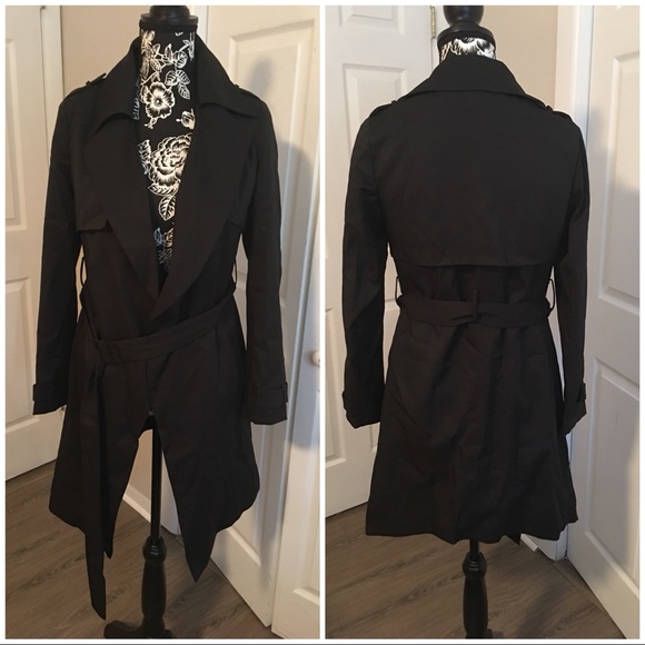 Black Trench Jacket - Picture 2 of 5